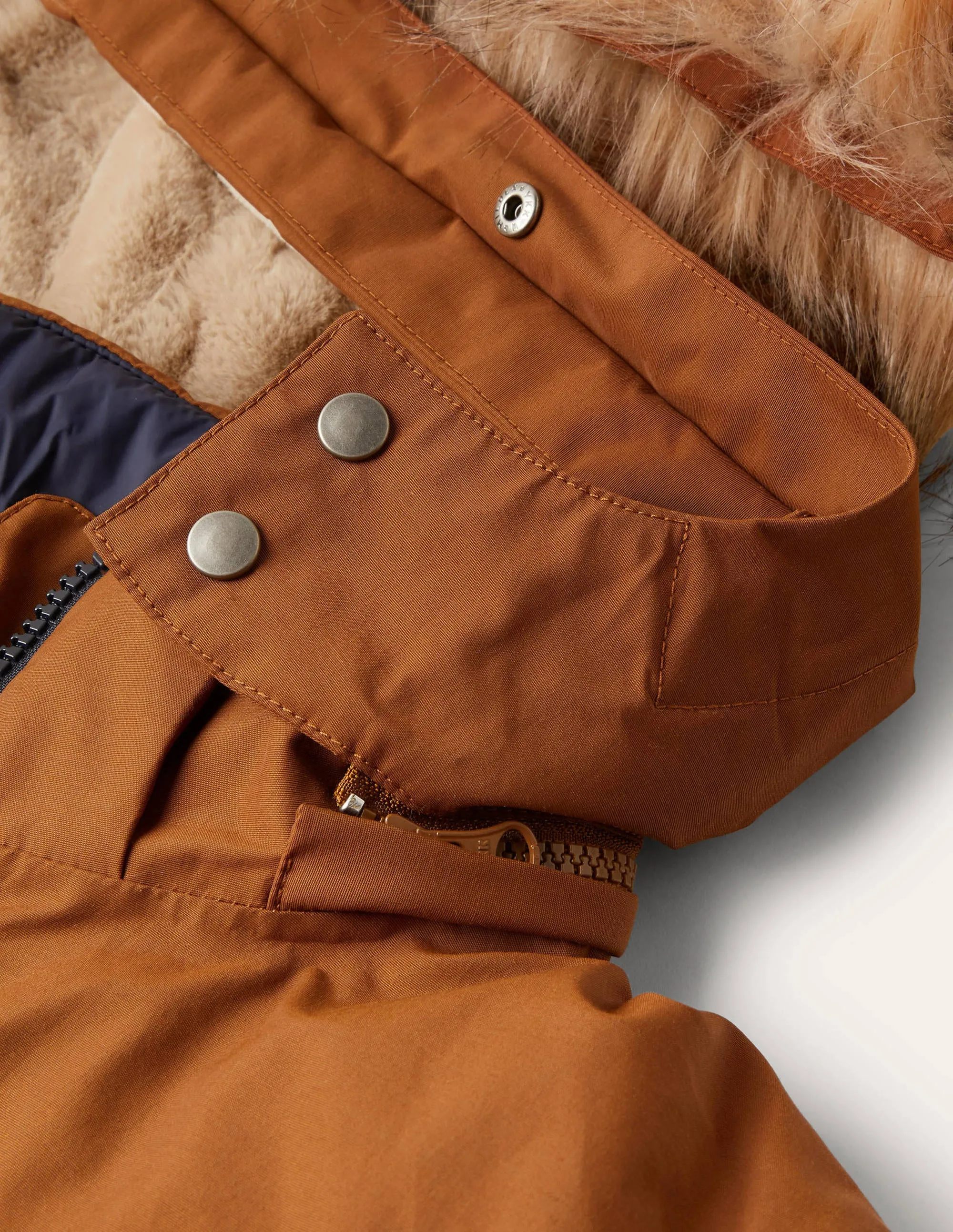 Orkney Padded Parka Coat-Ginger