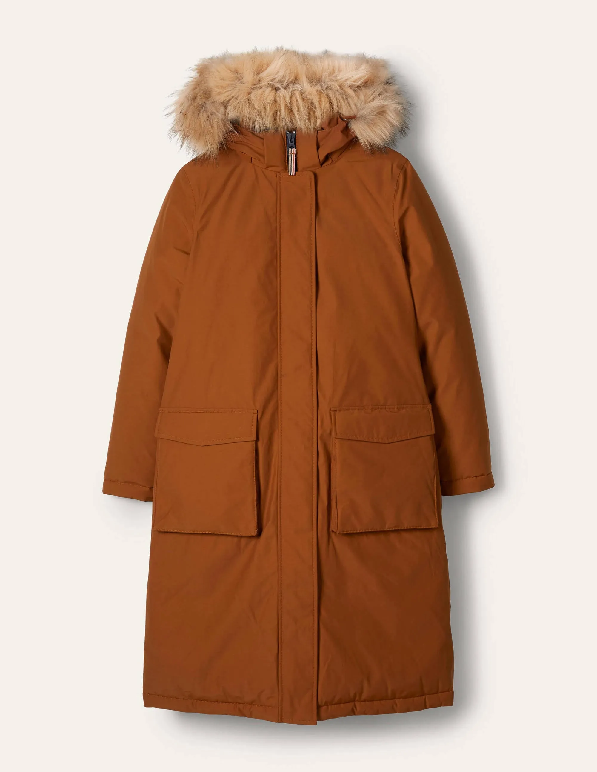 Orkney Padded Parka Coat-Ginger