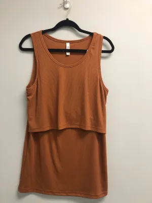 Outlet 6910 - Latched Mama Ribbed Nursing Tank - Copper - Extra Large