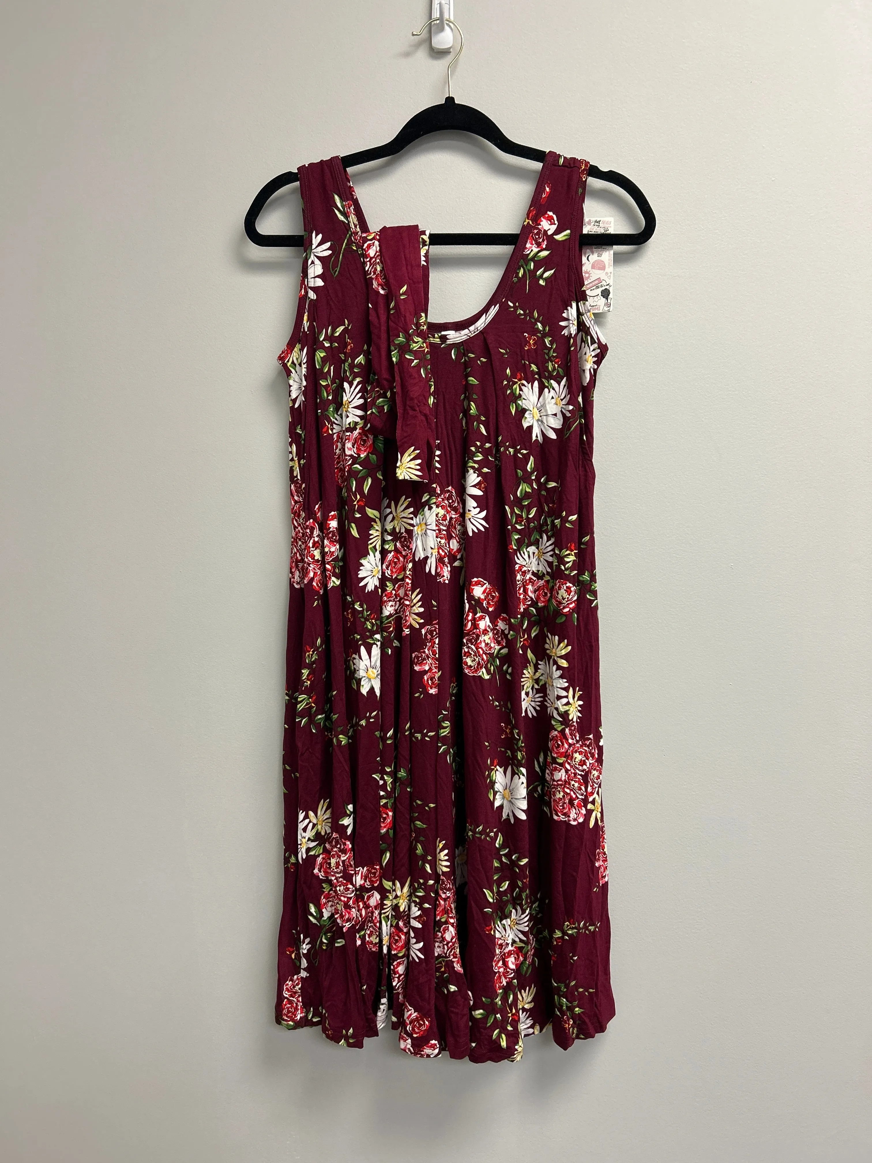 Outlet 7210 - The Momper® Printed Nursing Romper - MAROON FLORAL - Petite