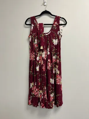 Outlet 7210 - The Momper® Printed Nursing Romper - MAROON FLORAL - Petite