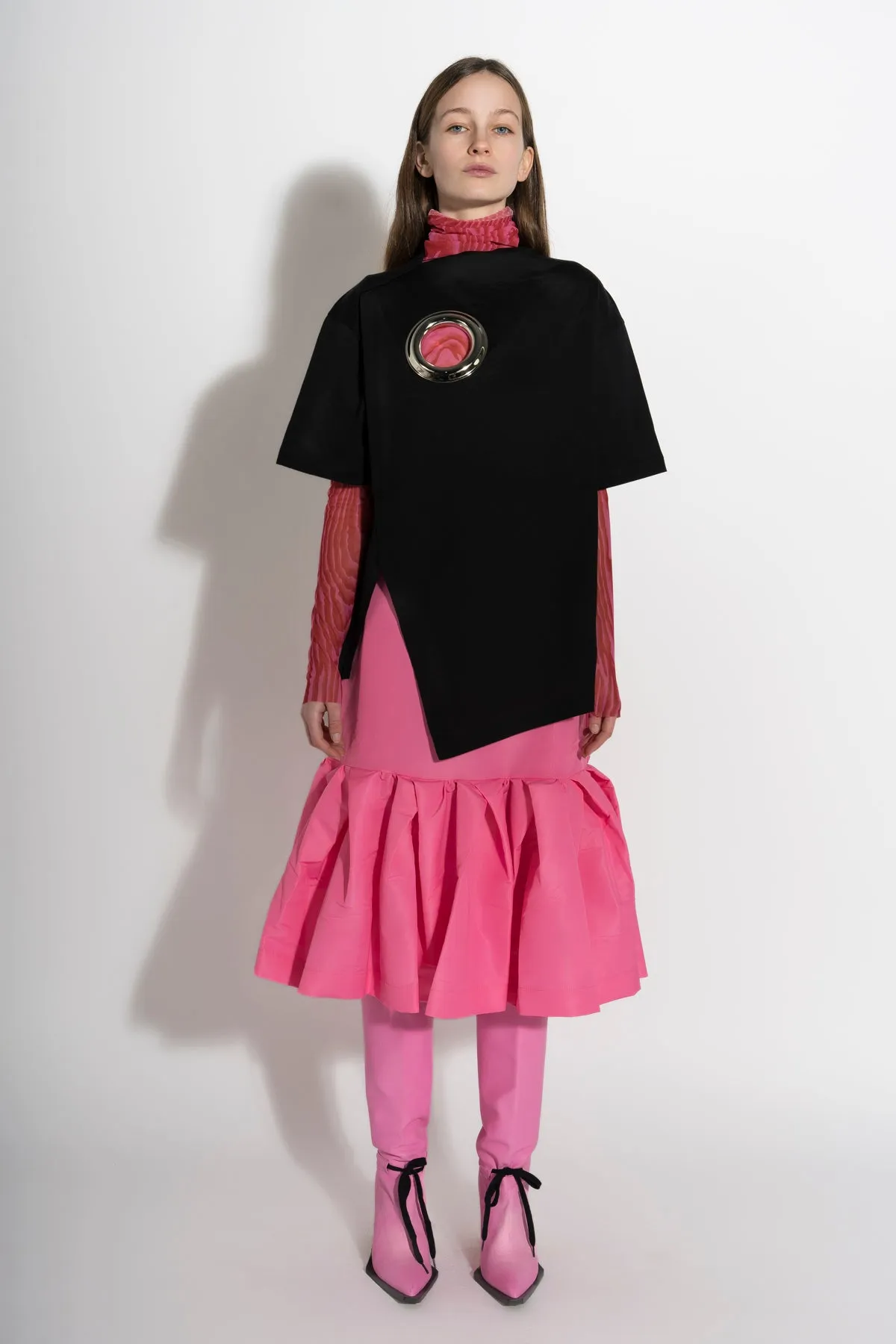 PINK FITTED SKIRT