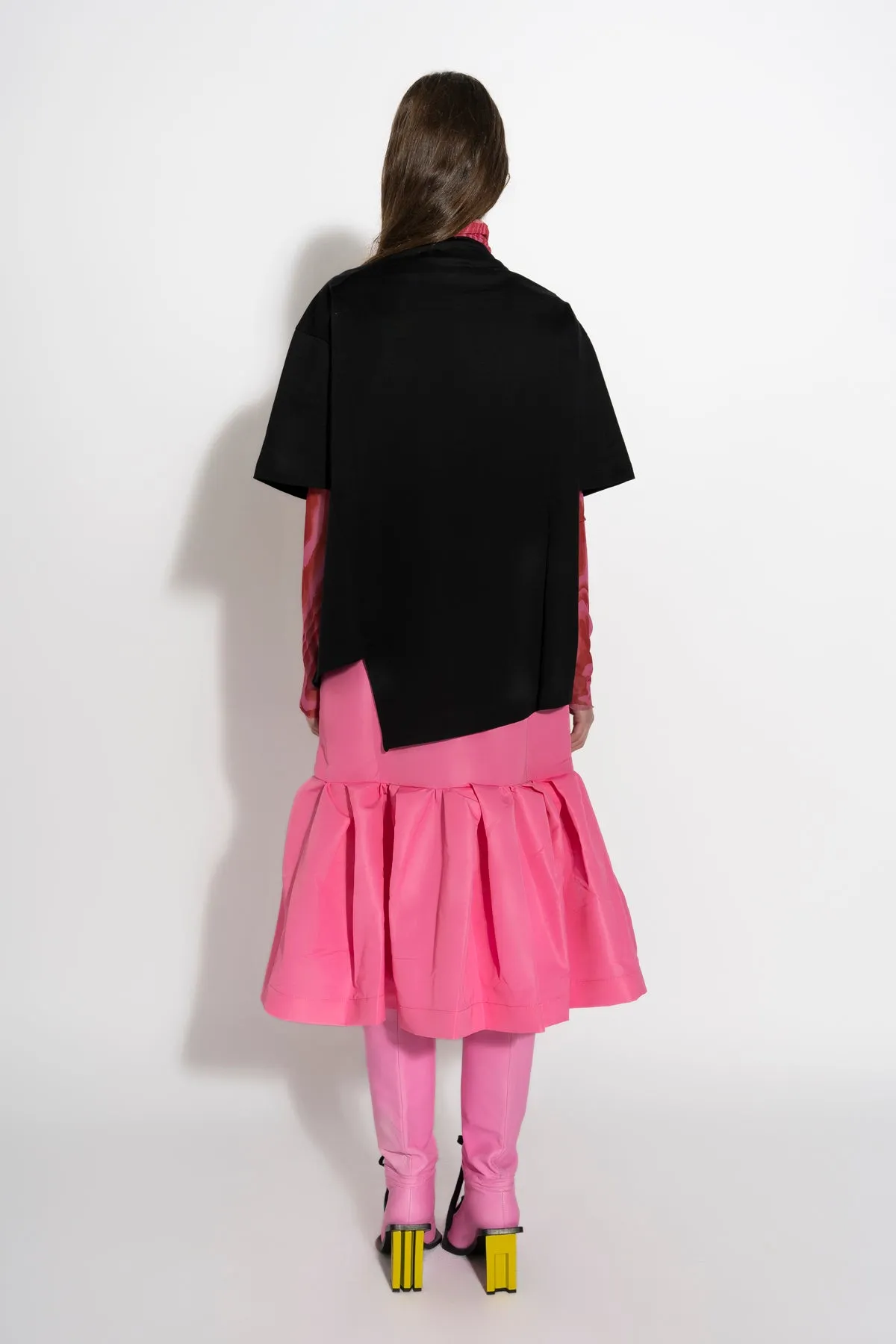 PINK FITTED SKIRT