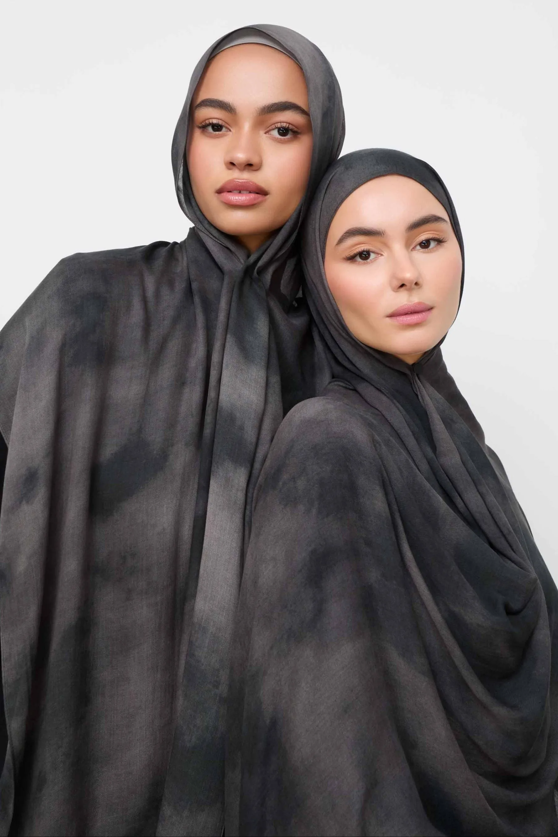 Printed Modal Hijab - Smoky Quartz
