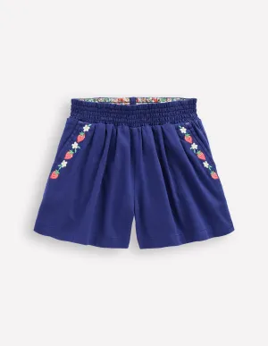 Pull-On Shorts-Starboard Blue