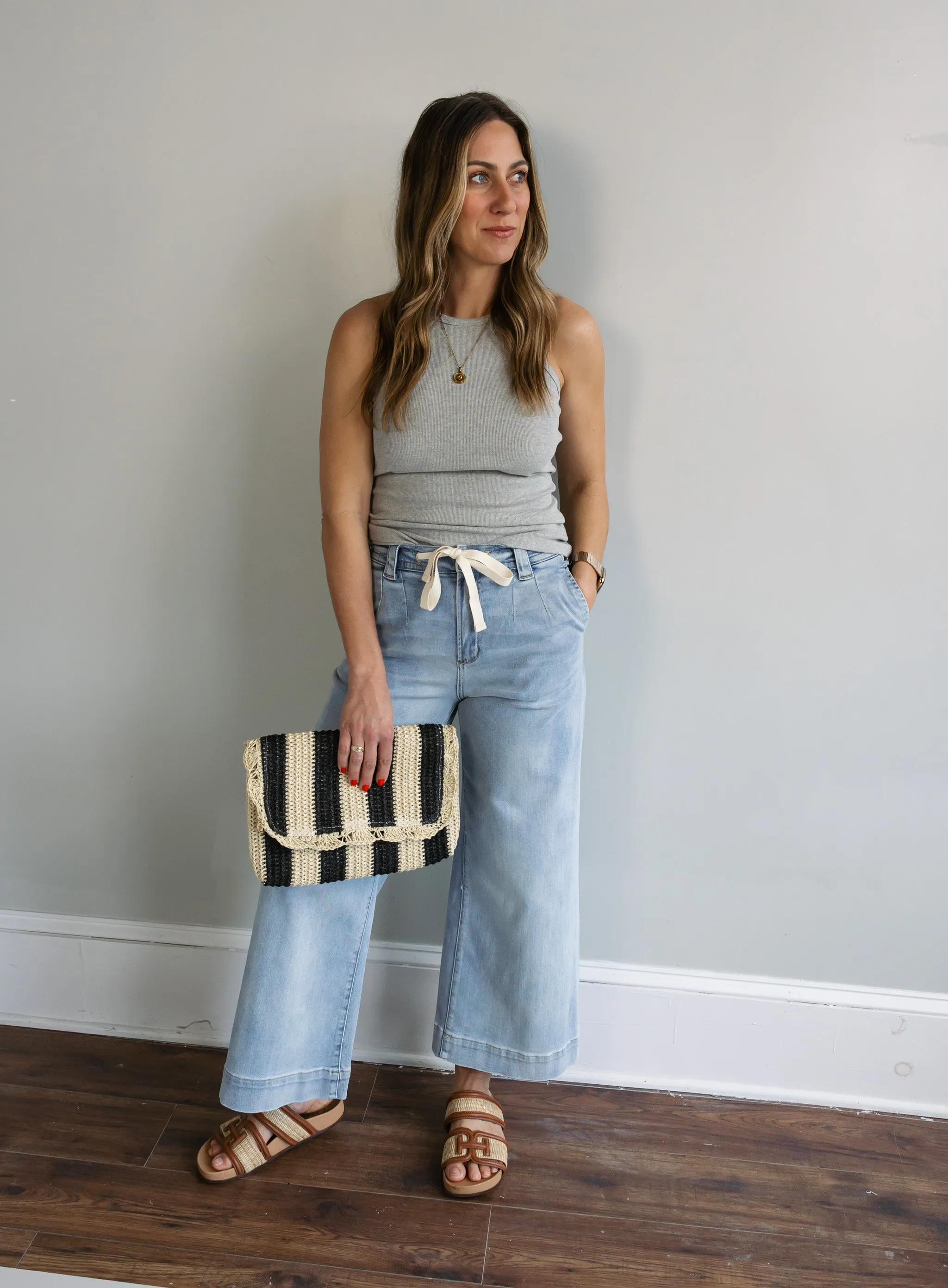 Raelyn Rib Tank - Grey