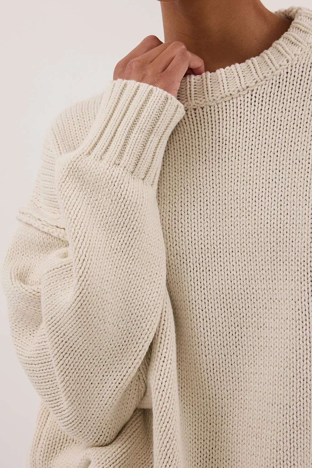 ROY PLASTER LONGLINE KNIT JUMPER