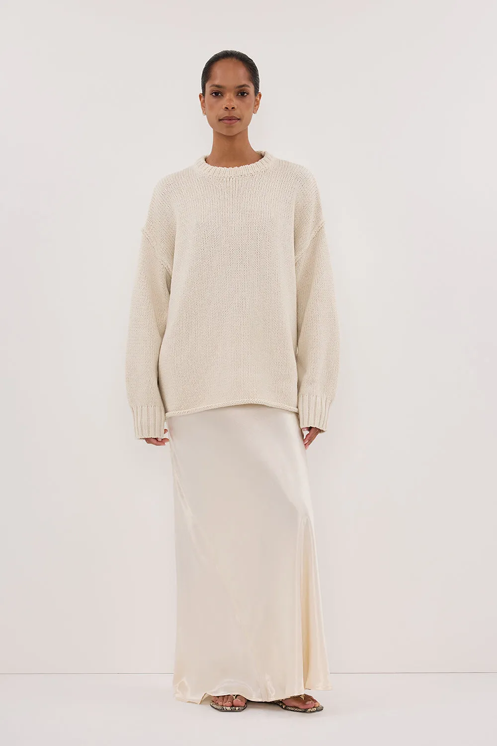 ROY PLASTER LONGLINE KNIT JUMPER