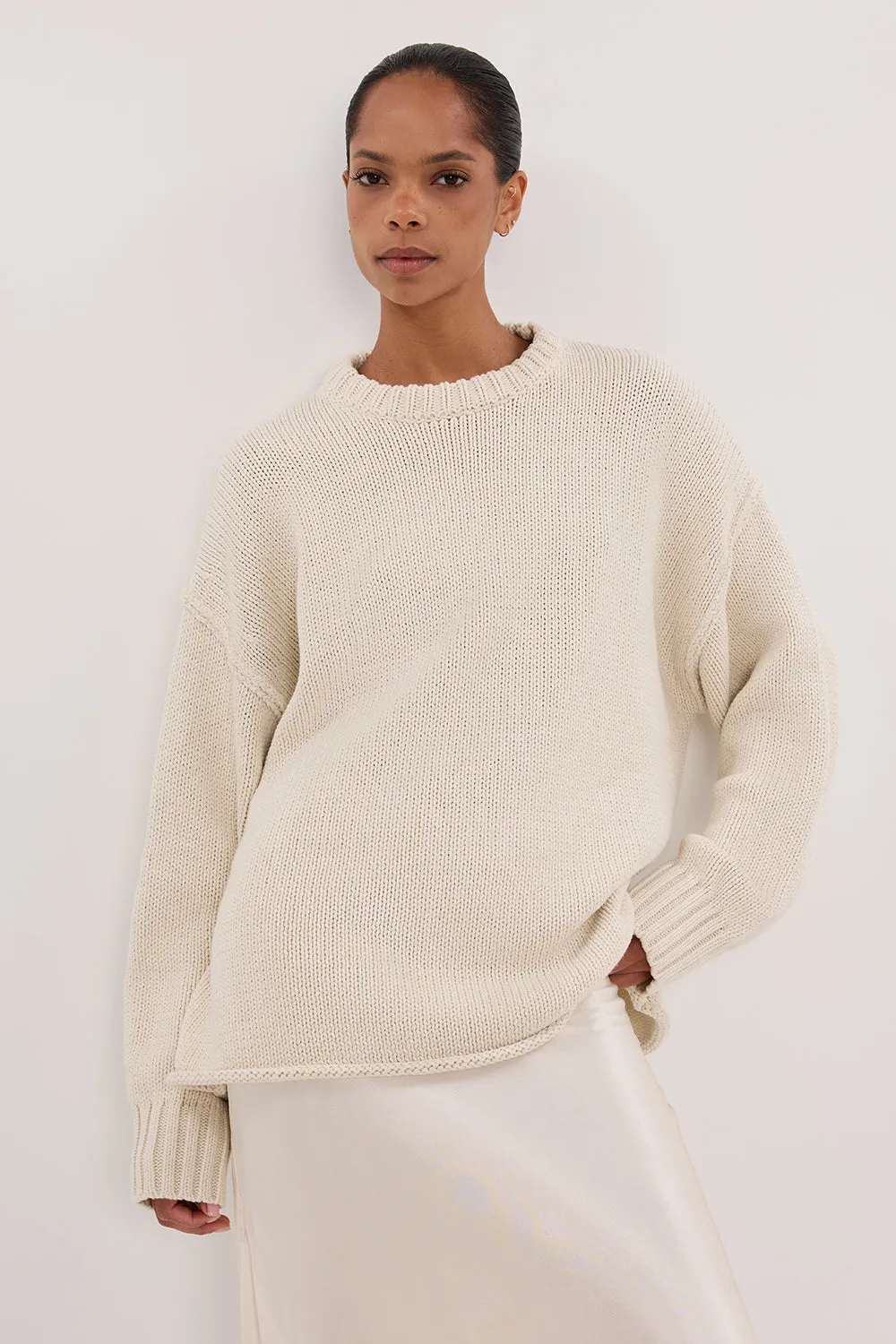 ROY PLASTER LONGLINE KNIT JUMPER