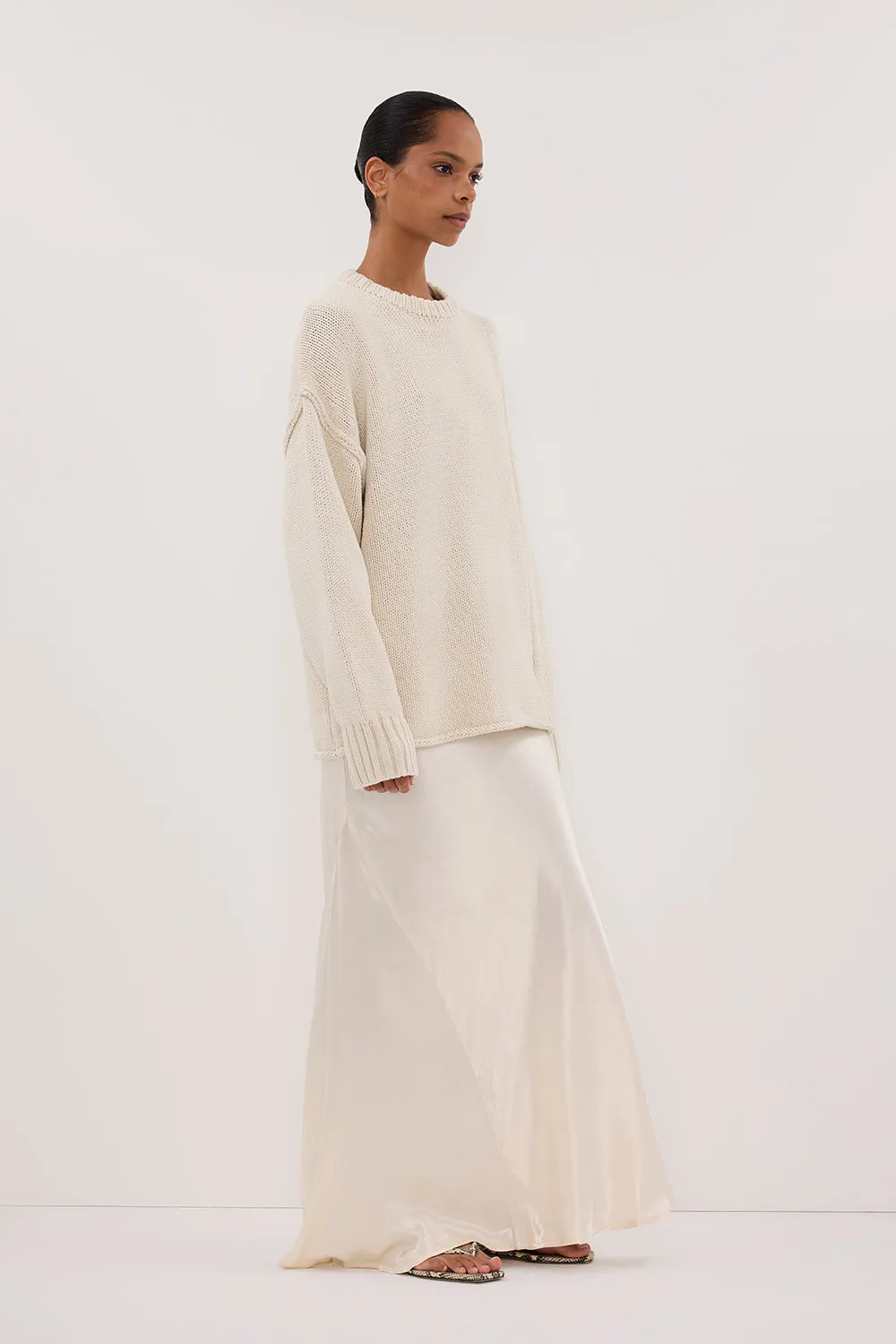 ROY PLASTER LONGLINE KNIT JUMPER