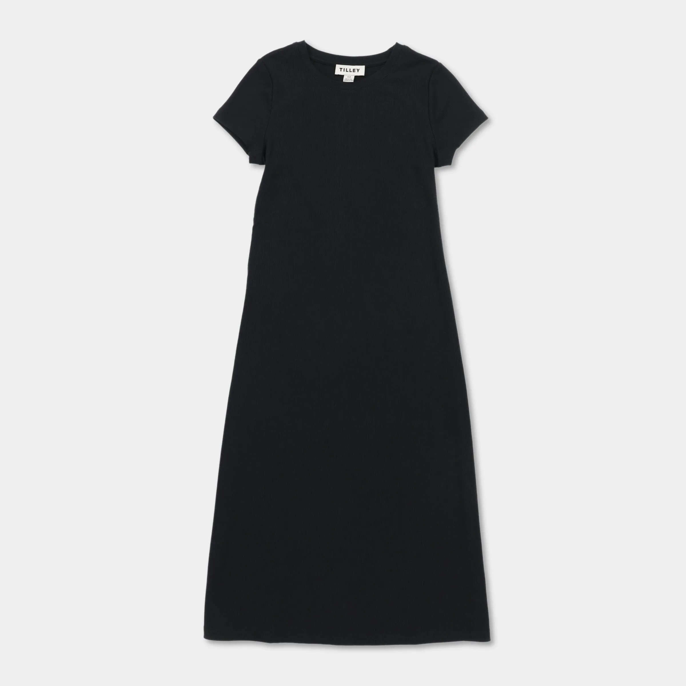 Short Sleeve Rib Tee Dress