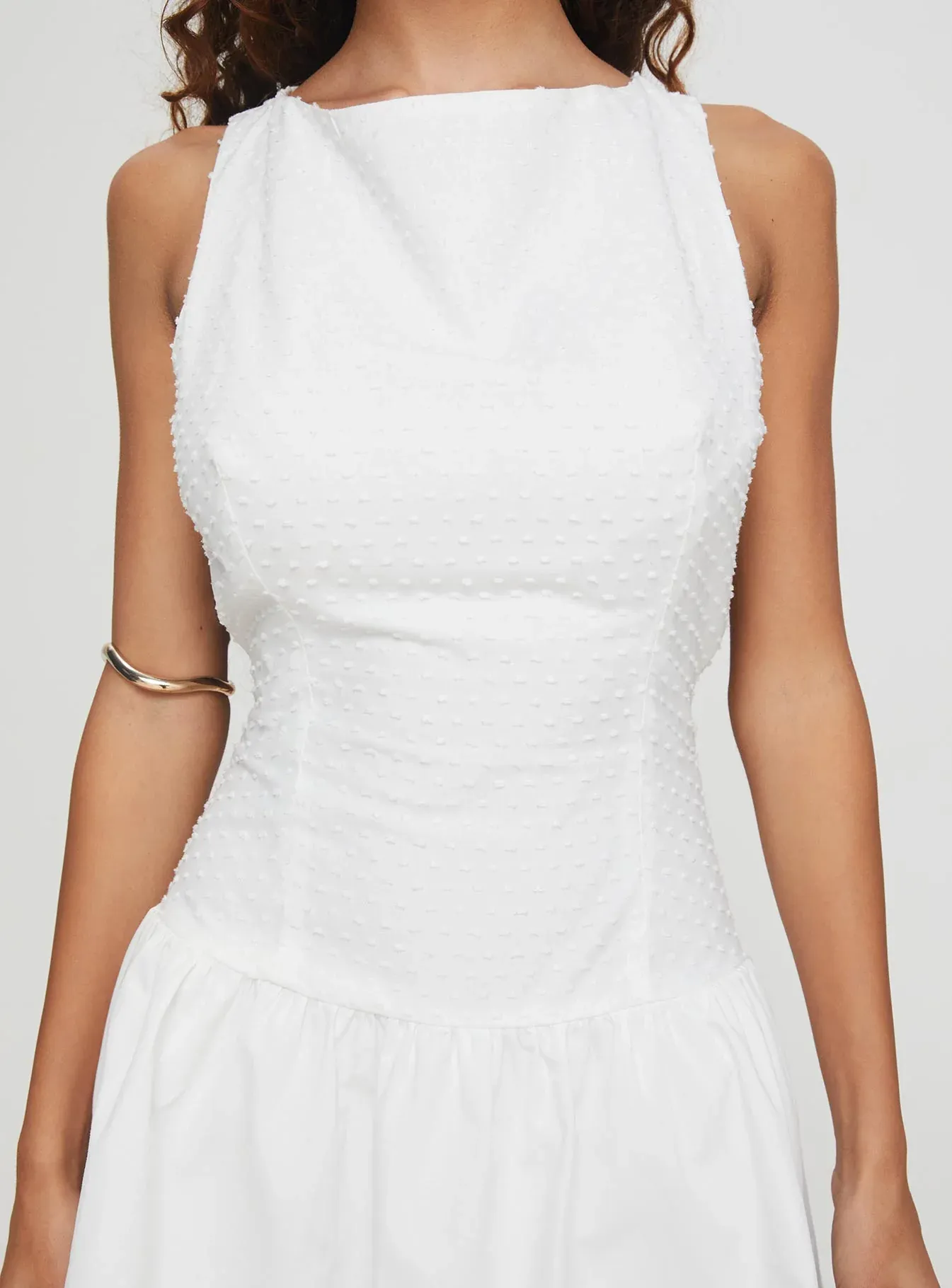 Square It Mini Dress White