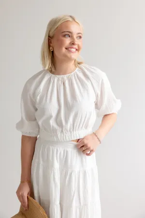 St. Tropez Top- White
