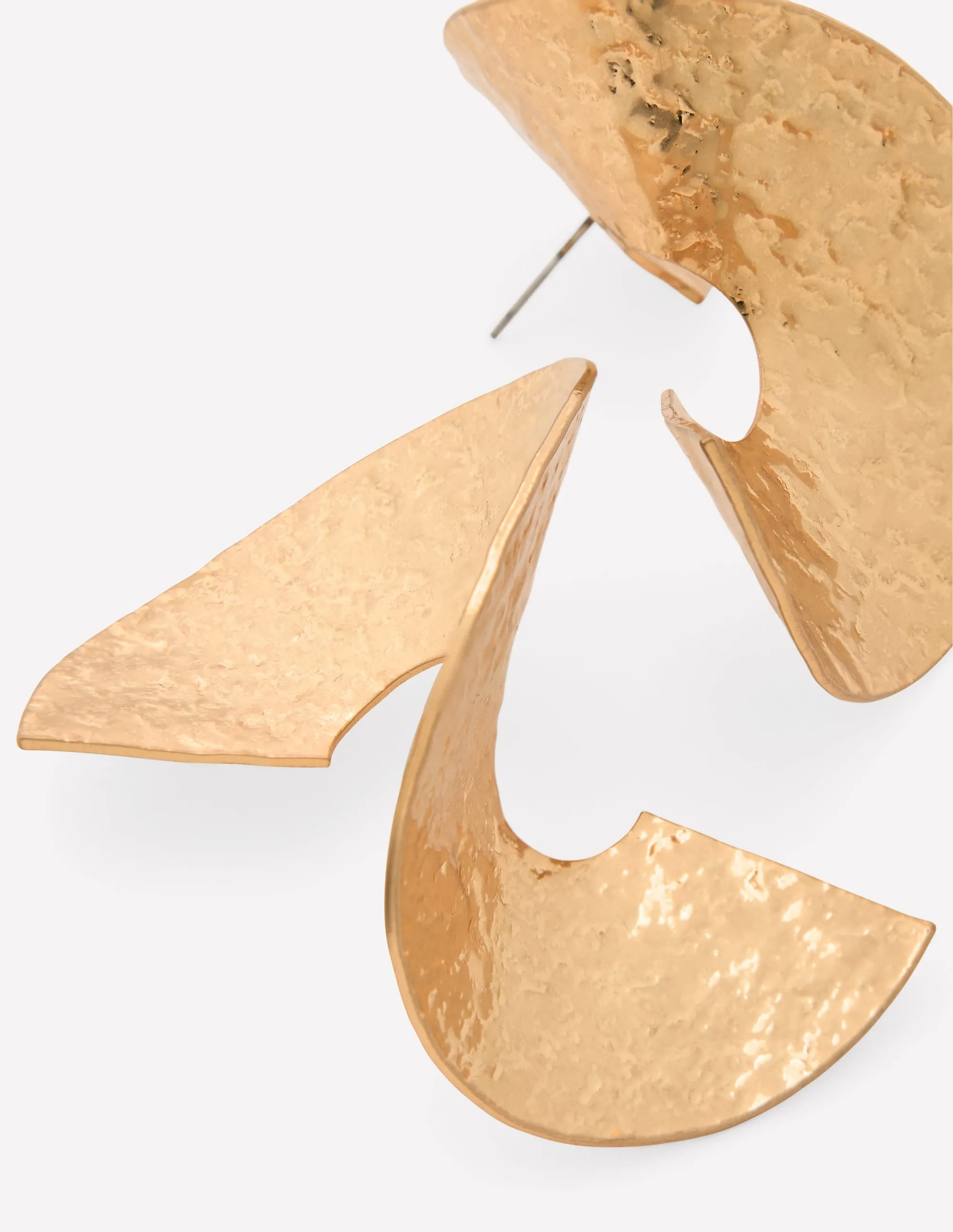 Statement Spiral Earrings-Gold