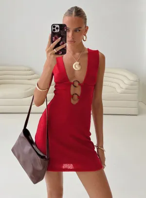 Steward Mini Dress Red