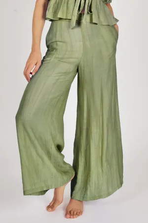 Sunkissed Wide Boy Trousers in Green
