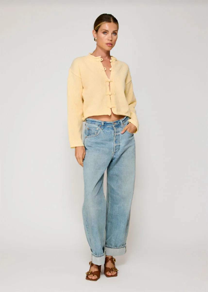 Tess Cardigan - Pale Yellow