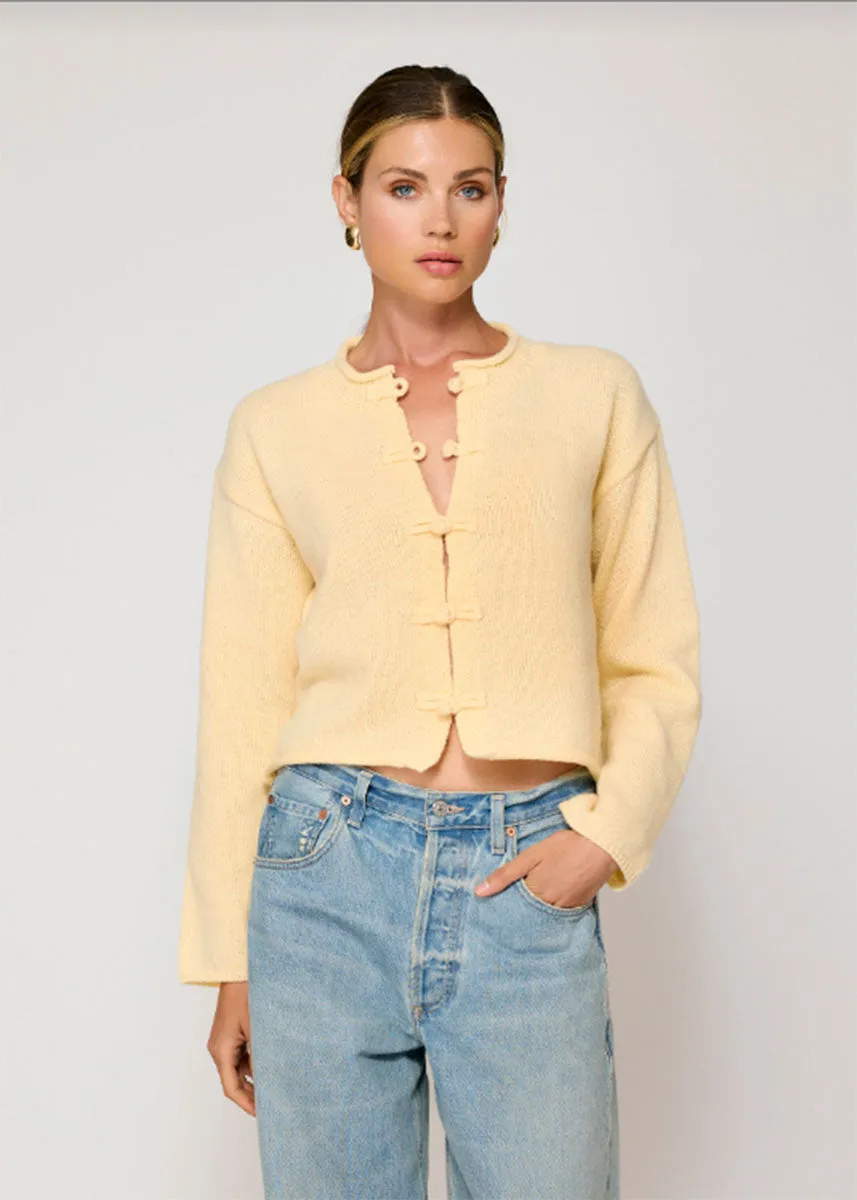 Tess Cardigan - Pale Yellow