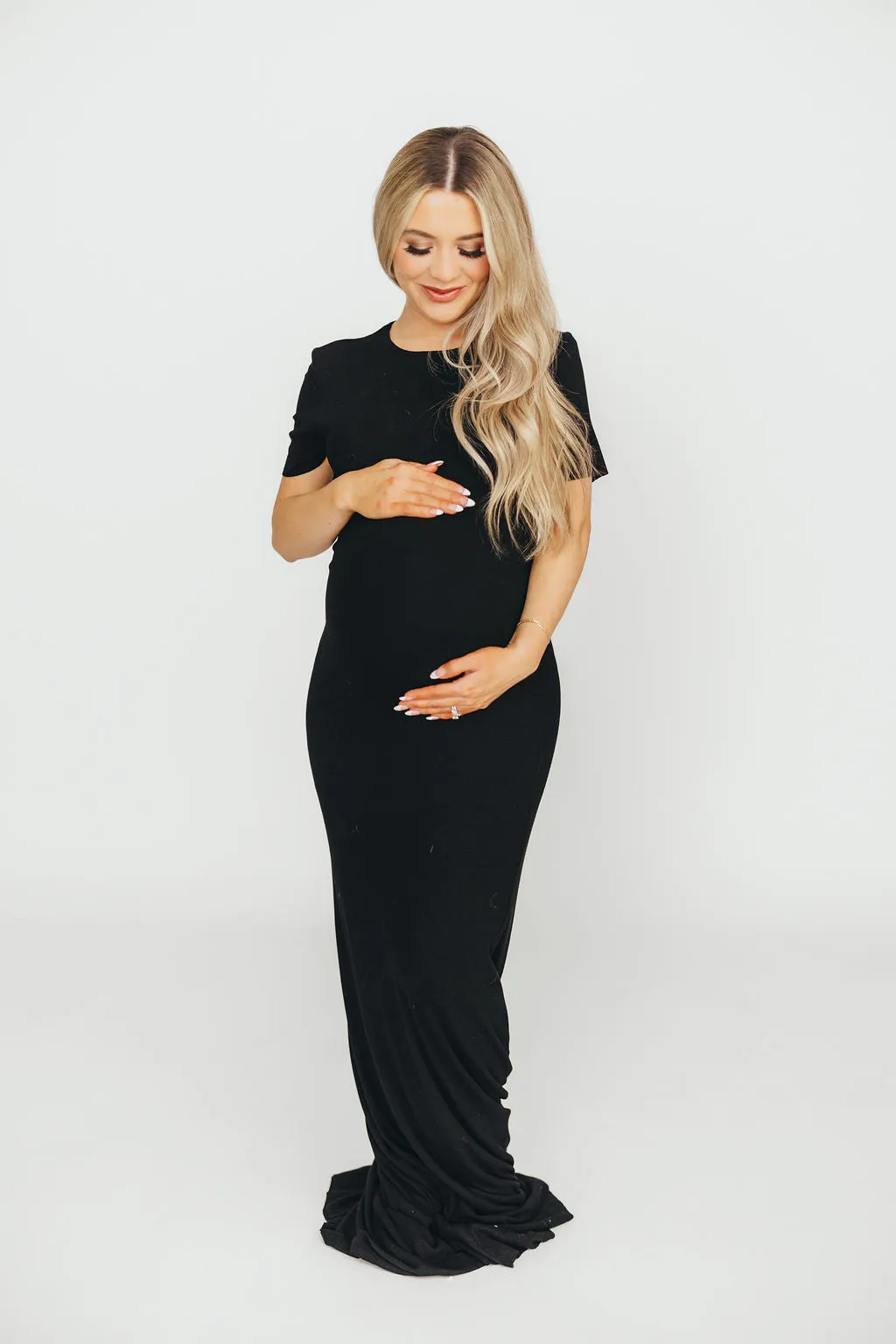 The Charlie Ribbed Maxi Dress in Black - Bump Friendly & Inclusive Sizing (S-3XL) PRE-ORDER