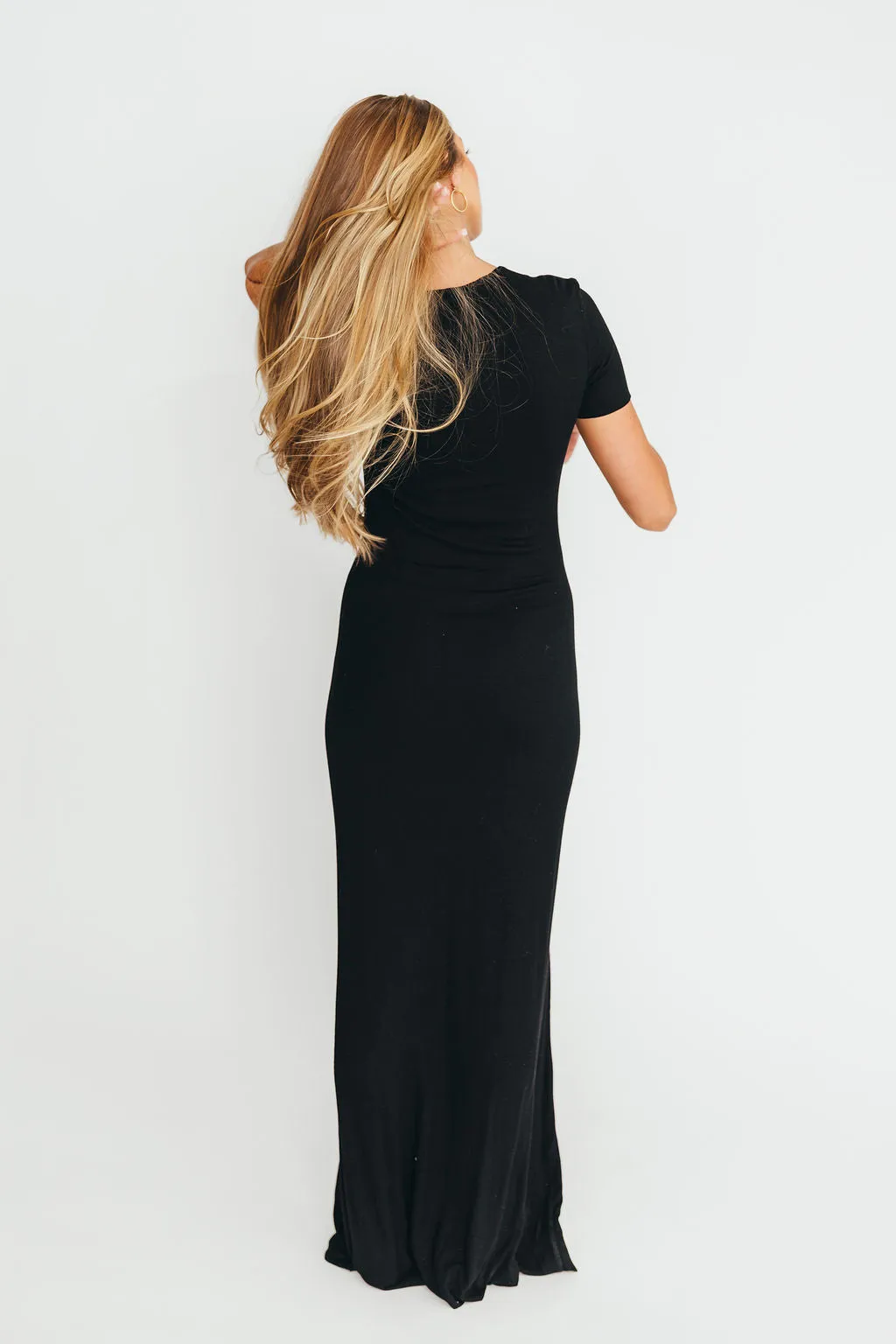 The Charlie Ribbed Maxi Dress in Black - Bump Friendly & Inclusive Sizing (S-3XL) PRE-ORDER