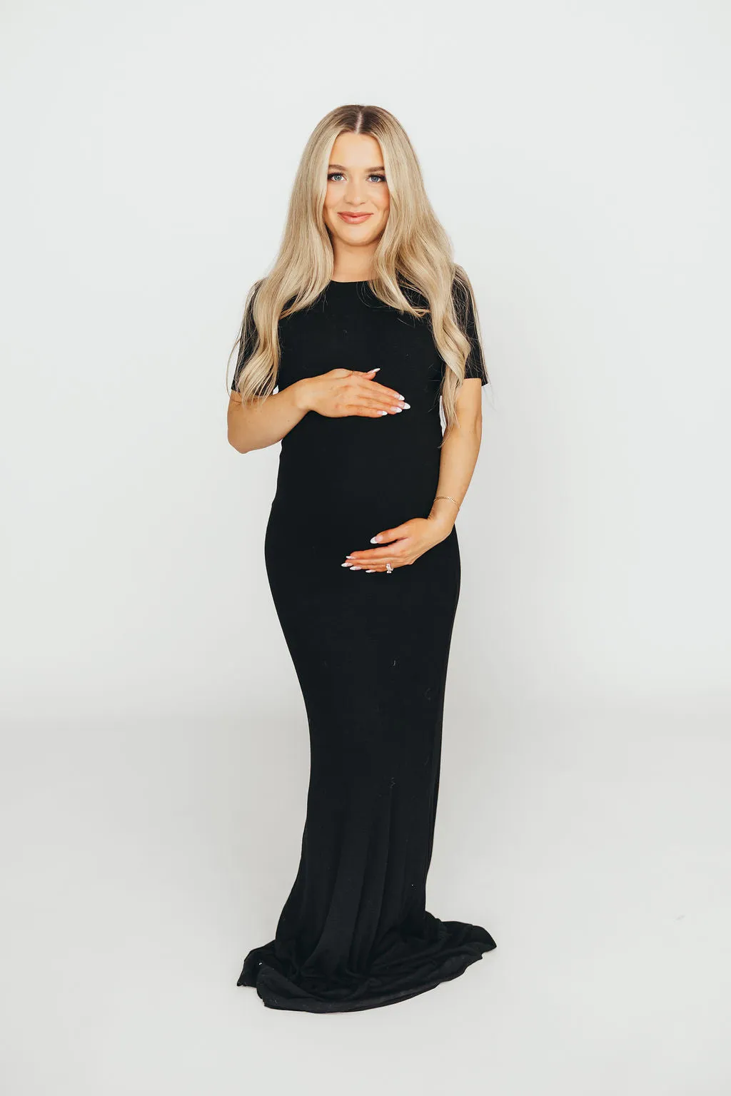The Charlie Ribbed Maxi Dress in Black - Bump Friendly & Inclusive Sizing (S-3XL) PRE-ORDER