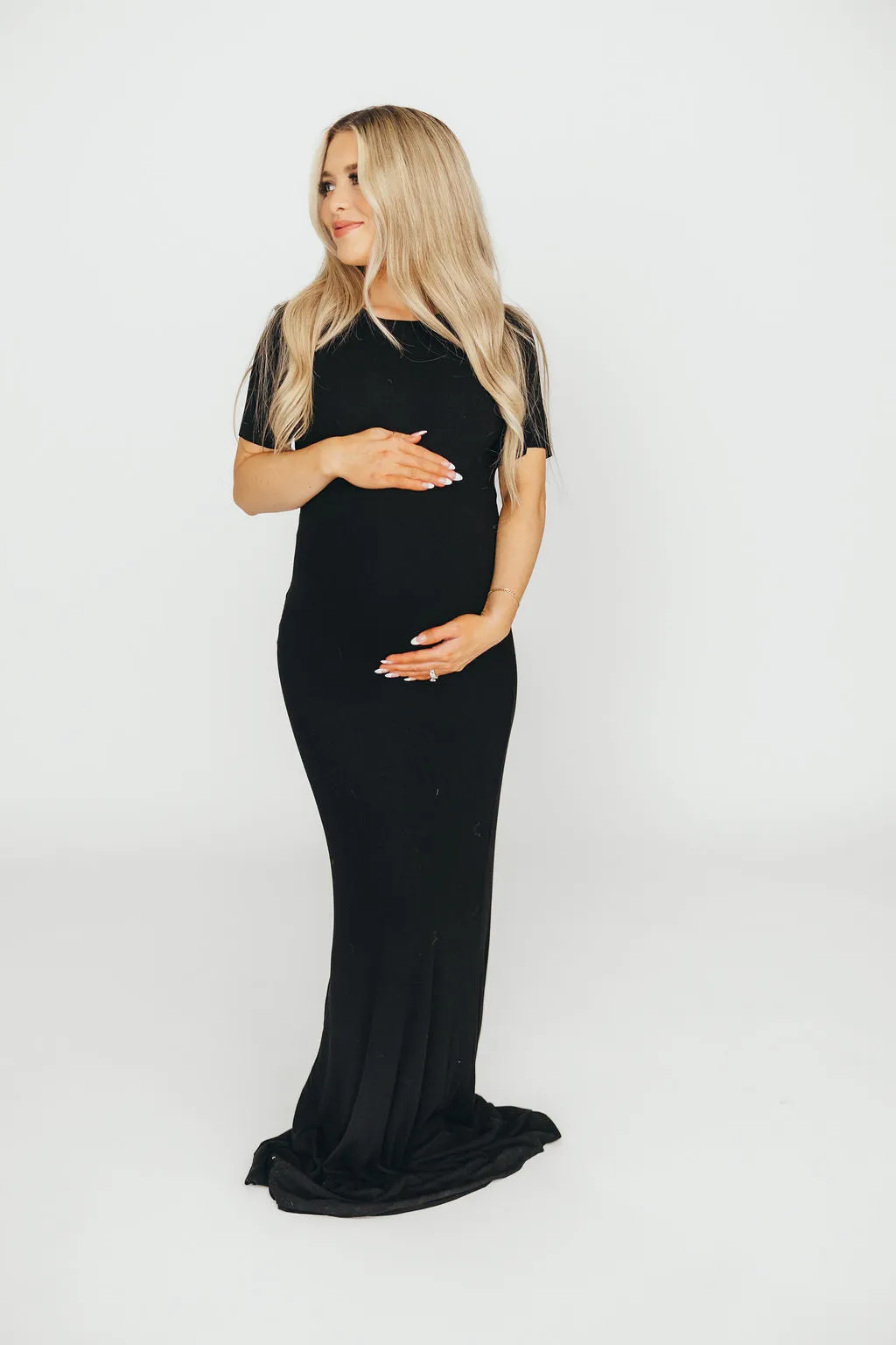 The Charlie Ribbed Maxi Dress in Black - Bump Friendly & Inclusive Sizing (S-3XL) PRE-ORDER