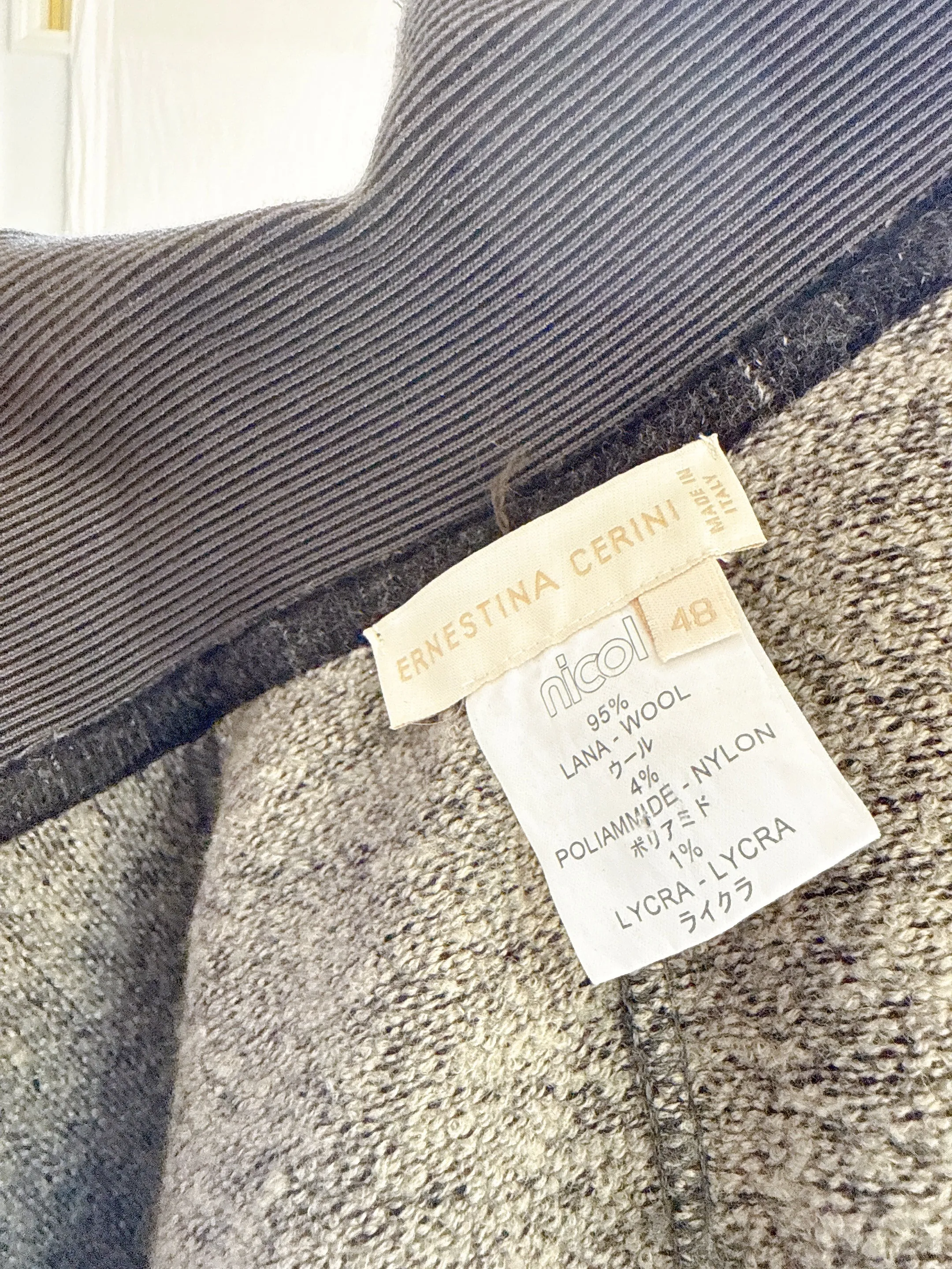 Vintage Ernestina Cerini Italy Wool Jacket - M/L IT48