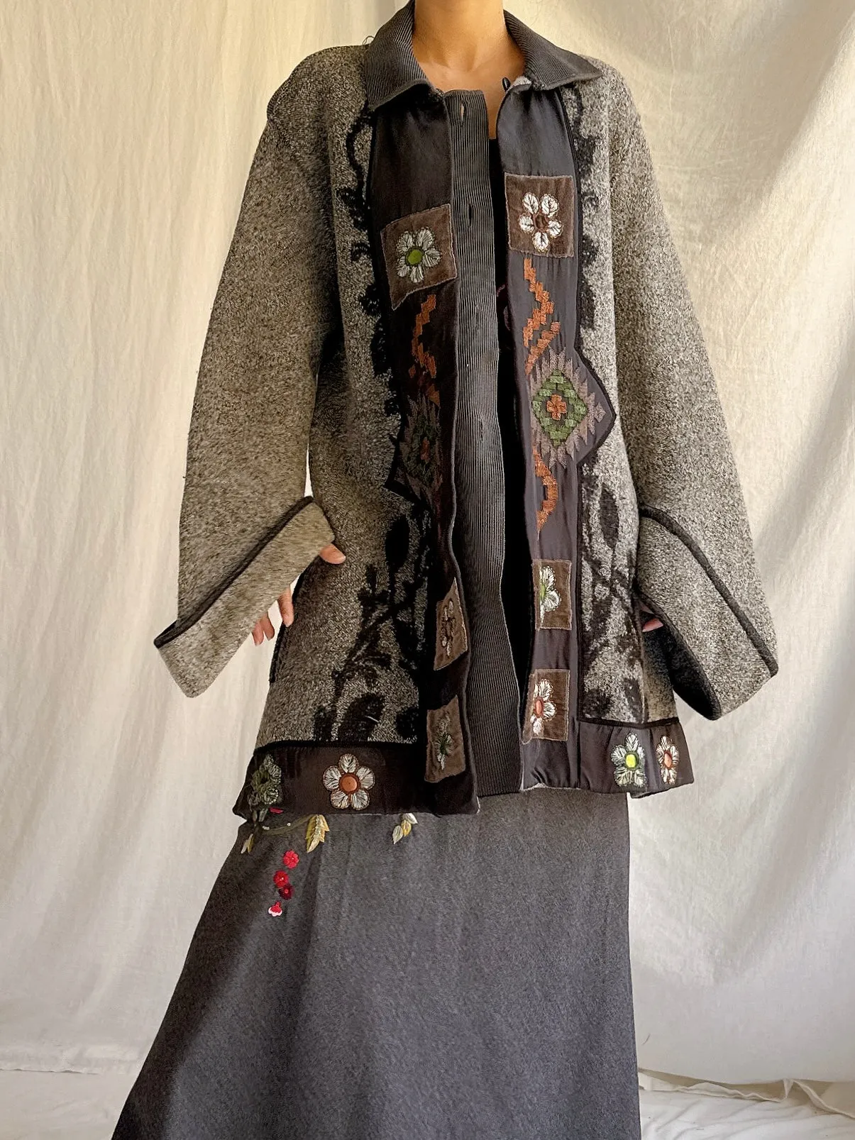 Vintage Ernestina Cerini Italy Wool Jacket - M/L IT48