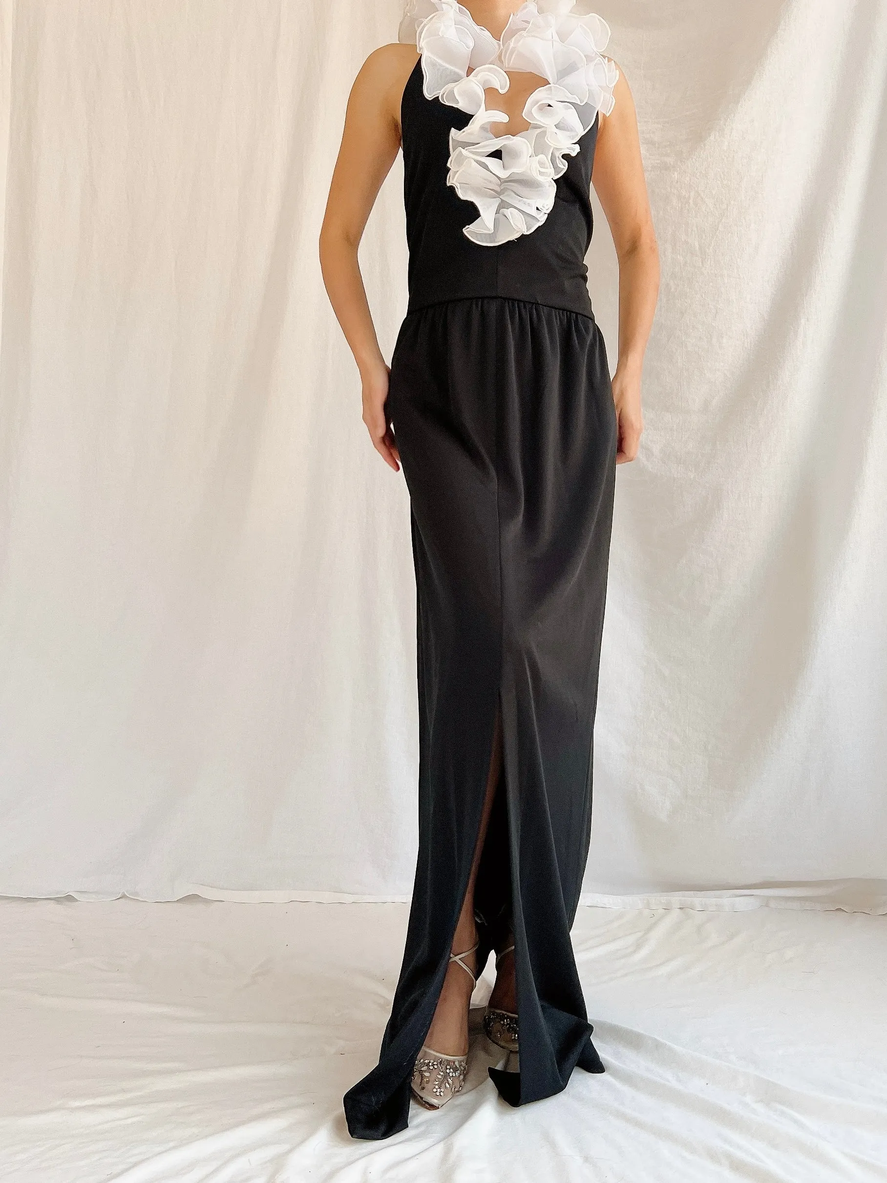 Vintage Victor Costa Jersey Dress - M