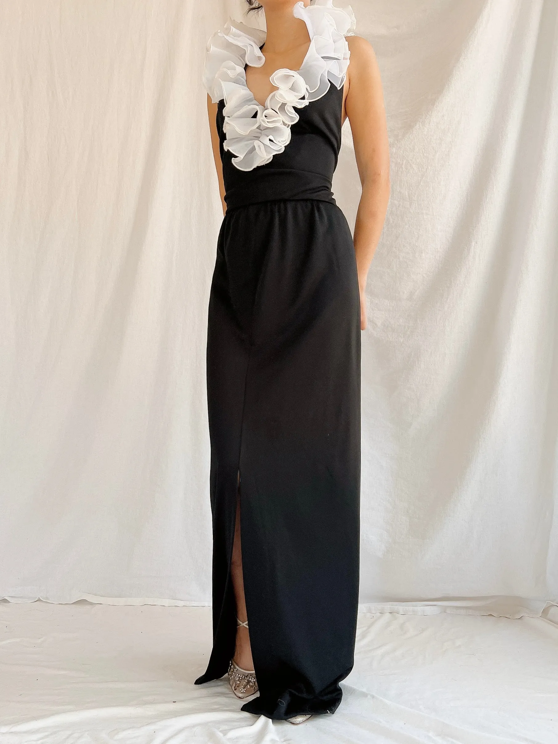 Vintage Victor Costa Jersey Dress - M