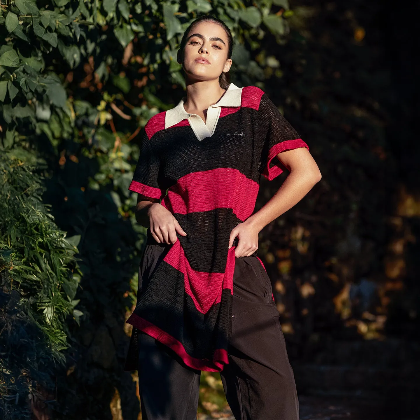 Women's Varsity Pointelle Tunic Dress